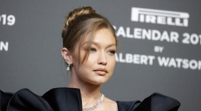 Gigi Hadid in old Hollywood glamour at the Pirelli launch