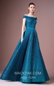 Glittering Blue Dress Manifests A Stunning Disney Princess Look