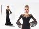 Majestic Floral Lace Long Bell Sleeve So Lady 5189 Dress