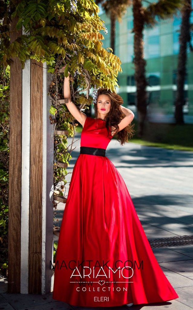 Ariamo Eleri Red Classic Dress Put You on the Spotlight