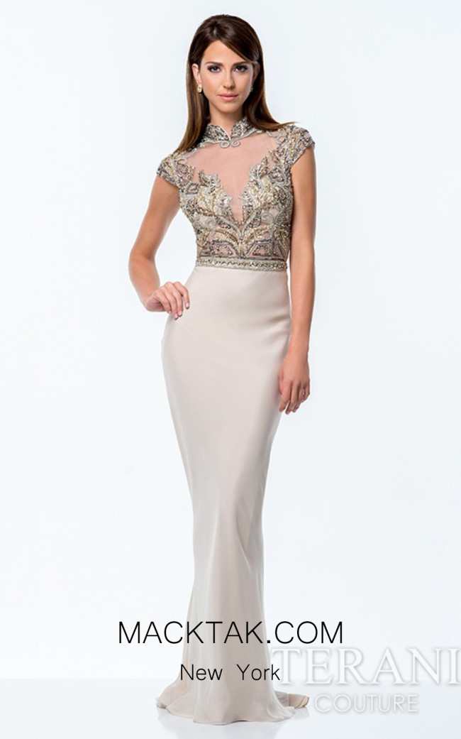 Terani 151M0352 Champagne Dress