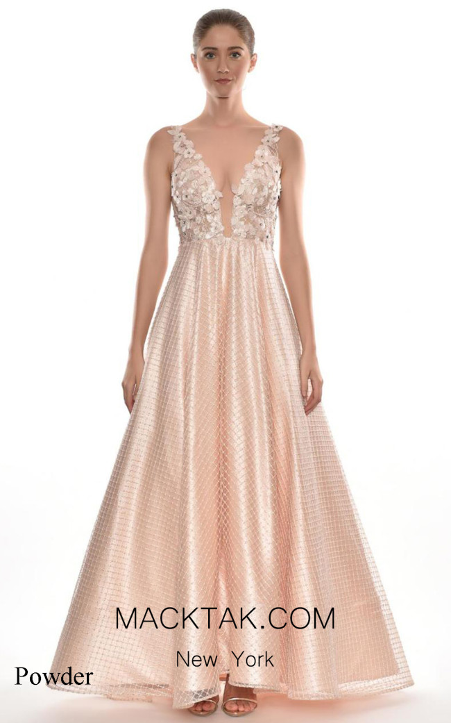 Alfa Beta B4857 Powder Front Dress