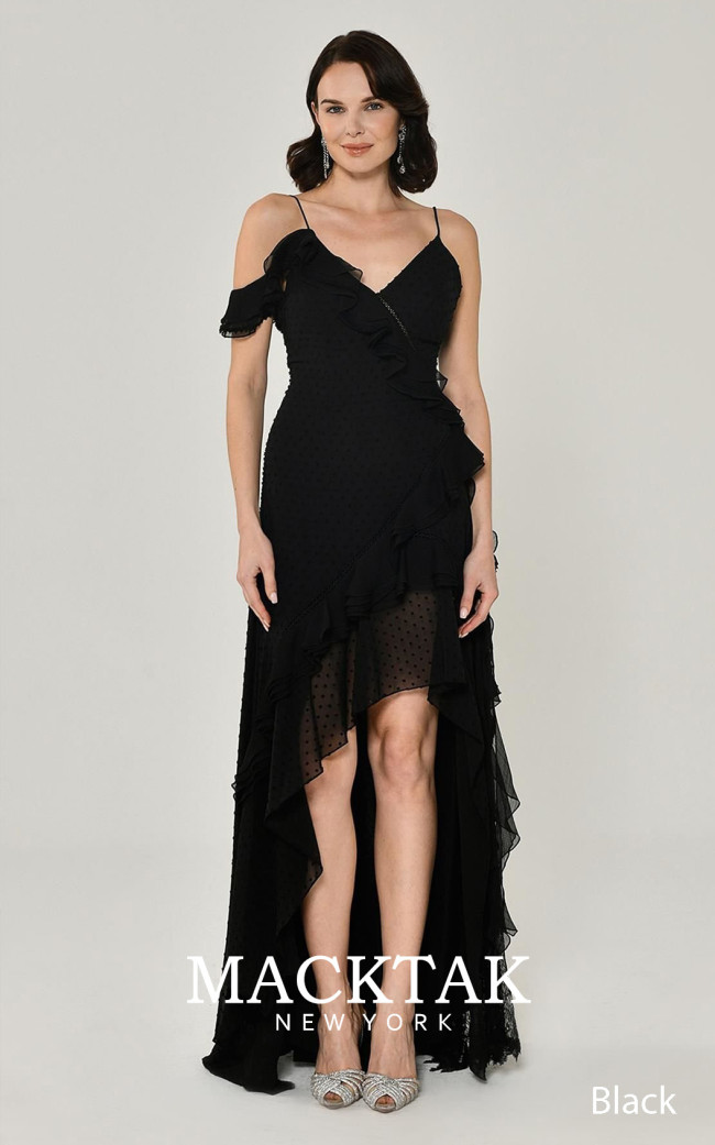 Alfa Beta B5011 Black Front Dress