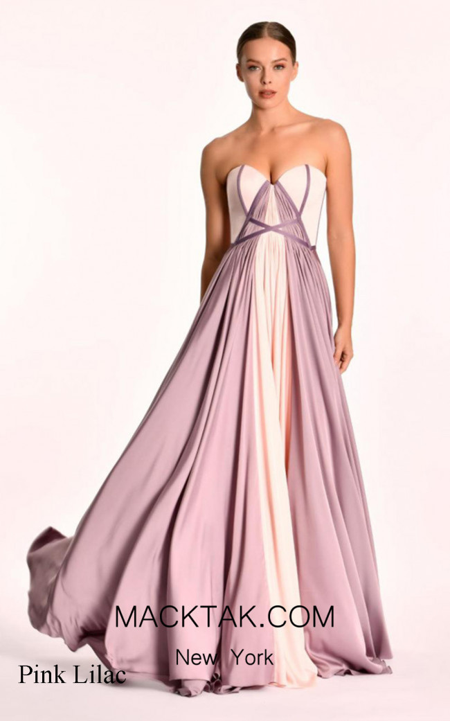 Alfa Beta B5749 Pink Lilac Front Dress