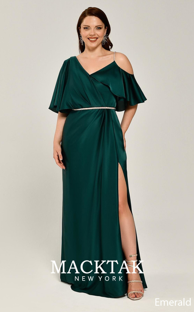Alfa Beta B5986 Emerald Front Dress