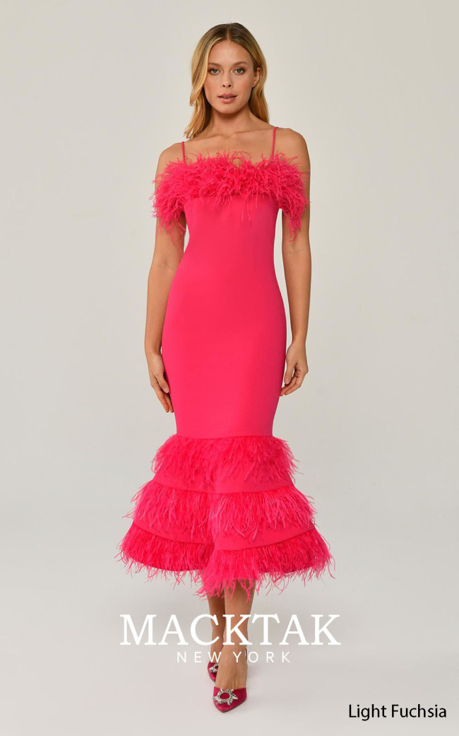 Alfa Beta B6119 Light Fuchsia Front Dress