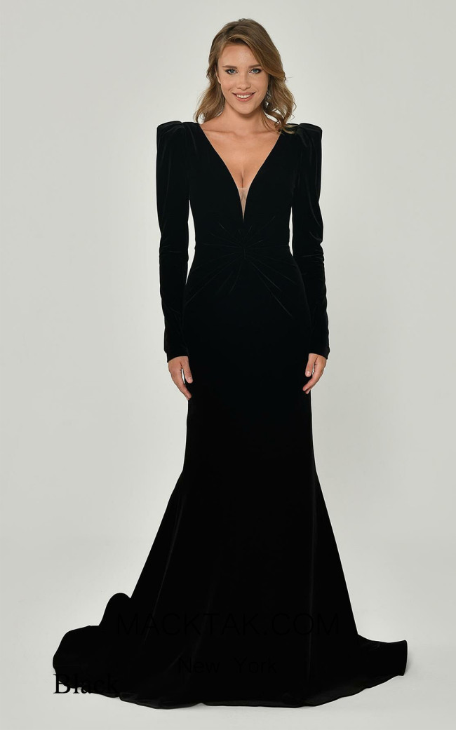 Beta B6175 Black Front Dress