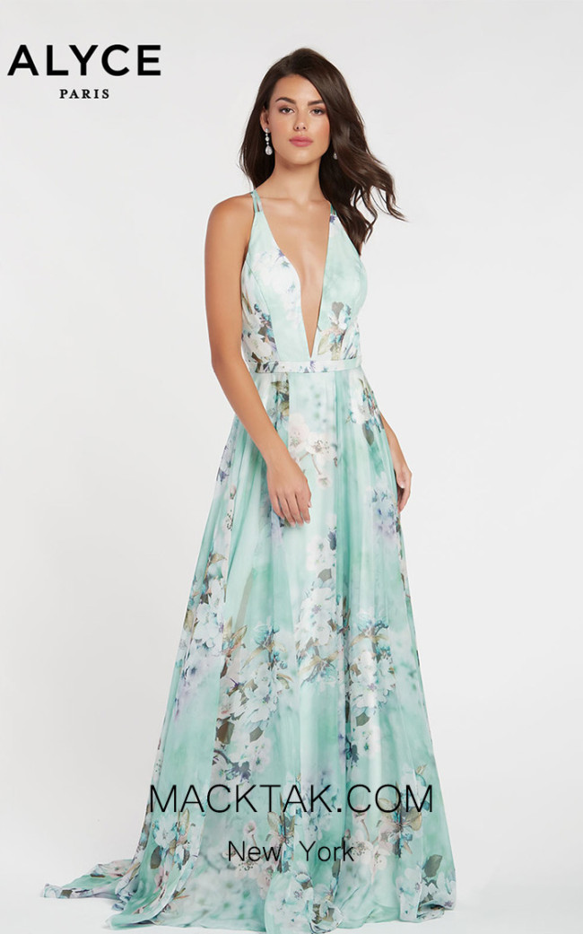 Alyce Paris 60439 Honeydew Front Dress
