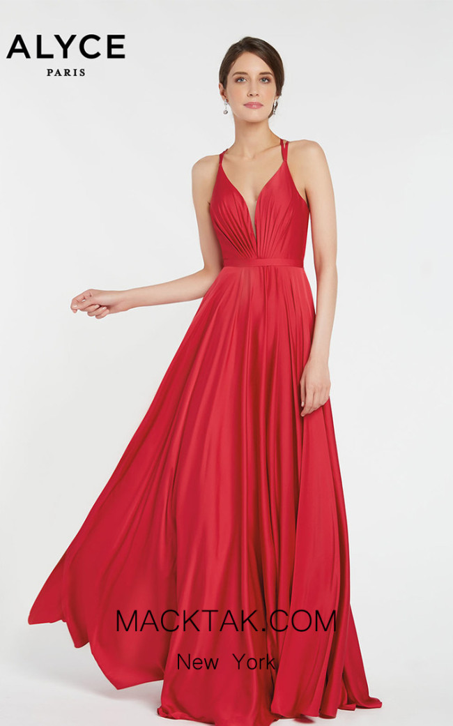 Alyce Paris 60449 Cerise Front Dress