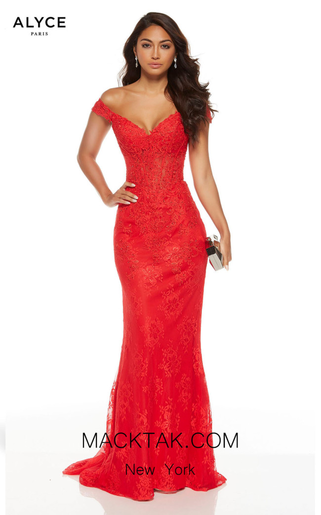 Alyce Paris 60650 Red Front Dress