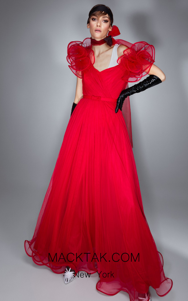 Ana Radu AR011 Red Front Dress