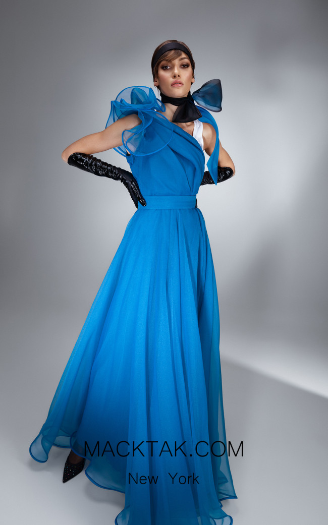 Ana Radu AR026 Turquoise Front Dress