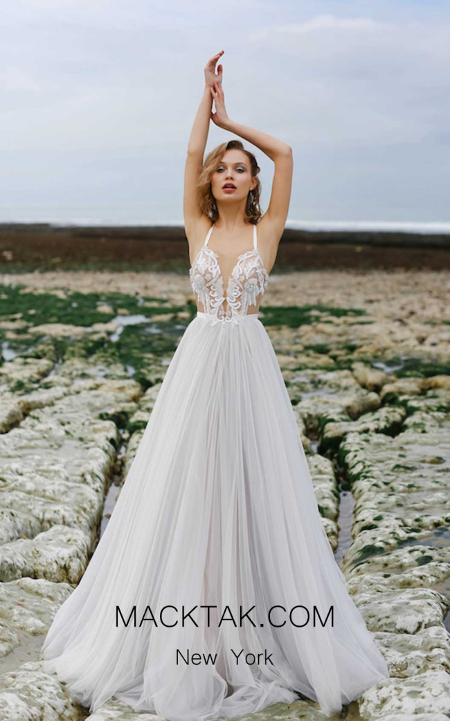 Ange Etoiles Tea Ivory Front Bridal Dress