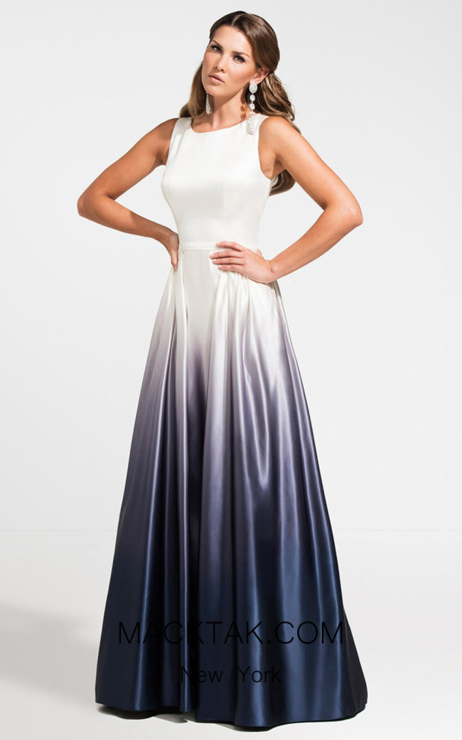 Ashley Lauren 1130 Navy Ombre Front