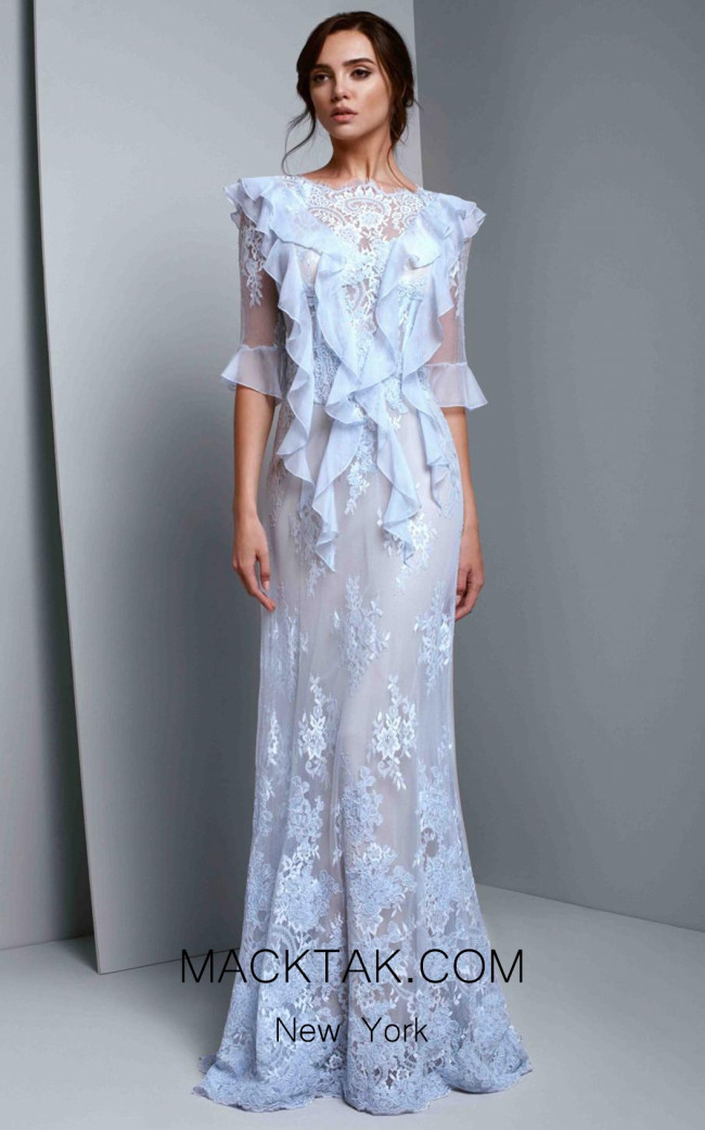 Beside Couture 1349 Blue Front Dress