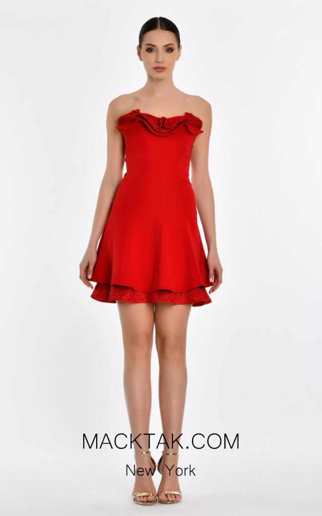 Cosette Red Front Dress