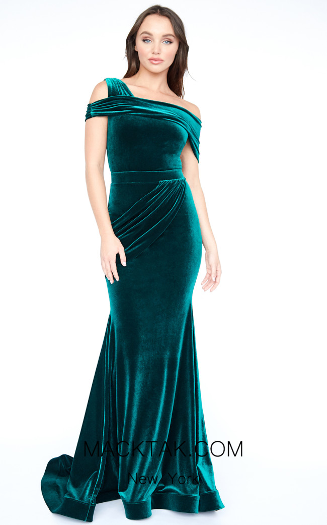 Evaje 10004 Green Front Dress