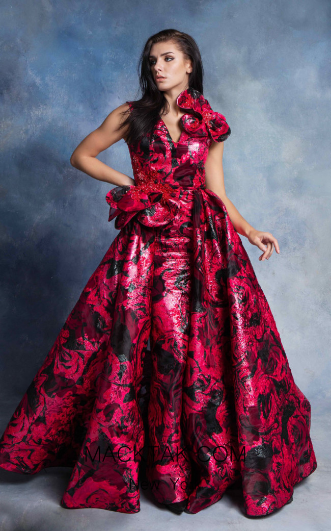 In Couture By Kiwi 4764 Fuchsia Front Dress