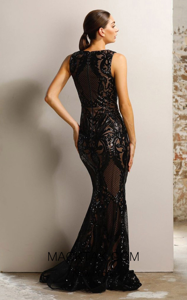 Maria NBM1033 Dress by Jadore - Black
