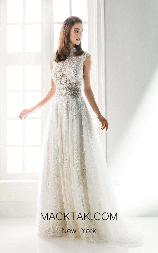 Jiouli Medusa 786 Ivory Front Wedding Dress