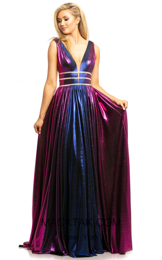 Johnathan Kayne 2008 Magenta Multi Front Dress