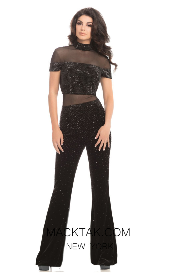 Johnathan Kayne 8202 Black Front Dress