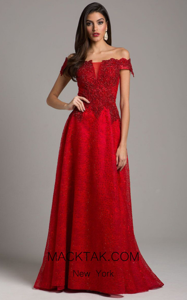Lara 33493 Red Front Dress