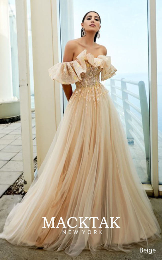 Lourdes Beige Front Dress
