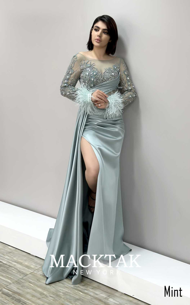 MackTak Couture 8053 Mint Front Dress