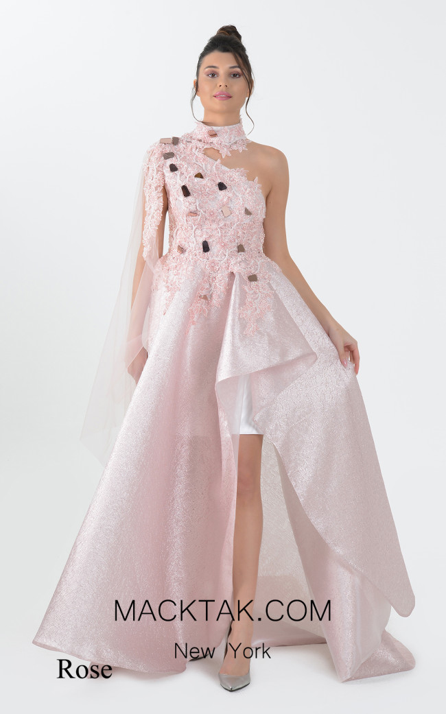 Macktak Couture 5149 Rose Front Dress