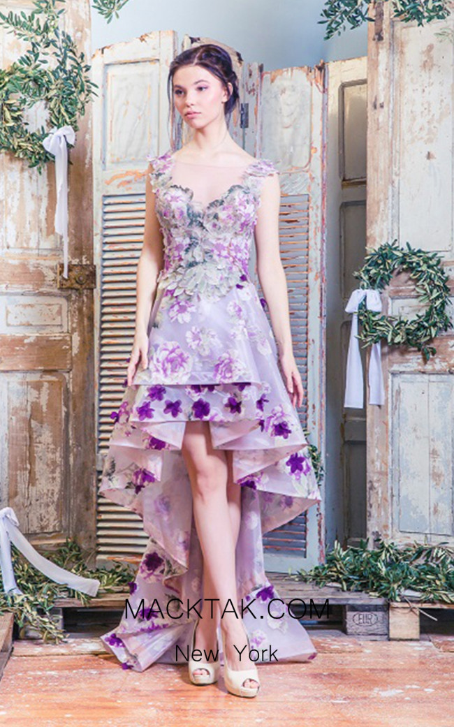 Missaki Couture MC3476 Print Dress