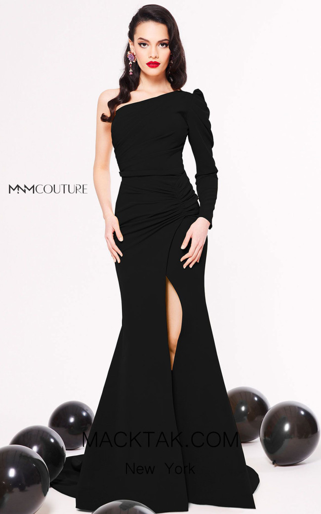 MNM Couture N0323 Black Front Dress