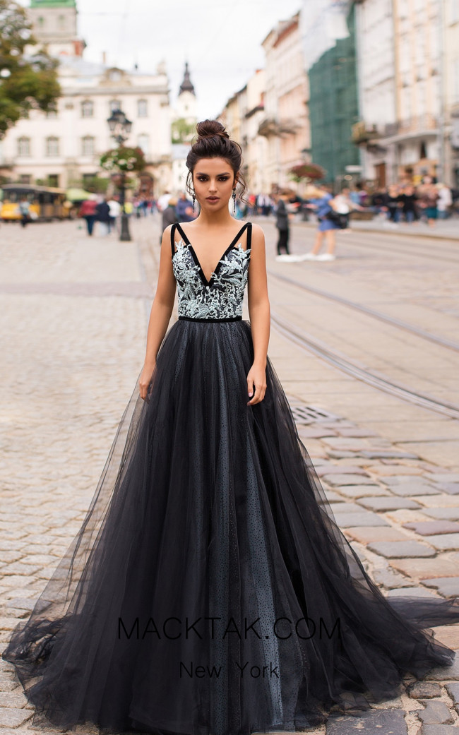 Pollardi Adelaide 5071 Black Front Dress
