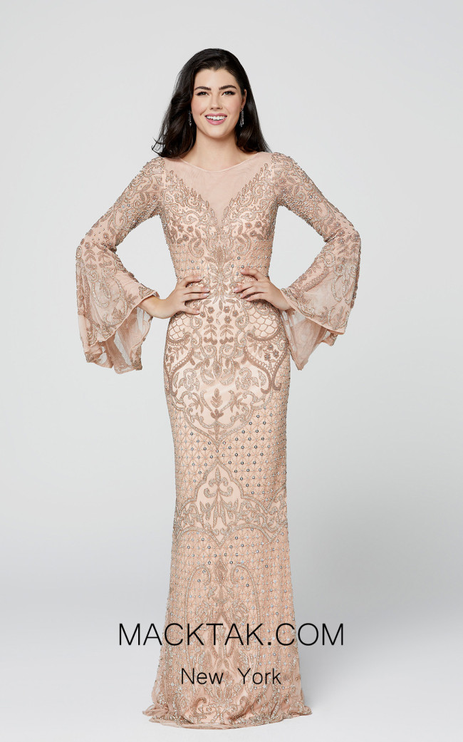 Primavera Couture 3486 Blush Front Dress