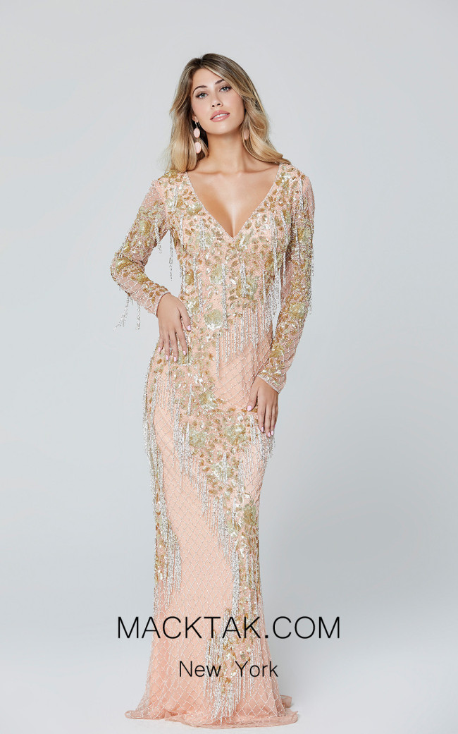 Primavera Couture 3491 Blush Front Dress