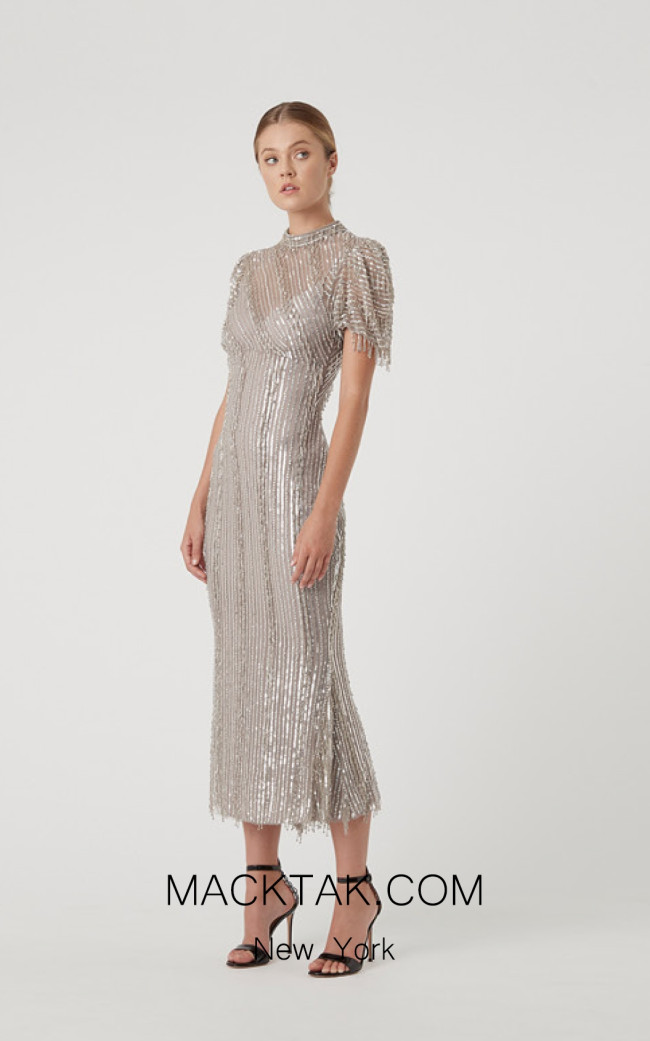 Rachel Gilbert RG60635 Silver Front Evening Dress