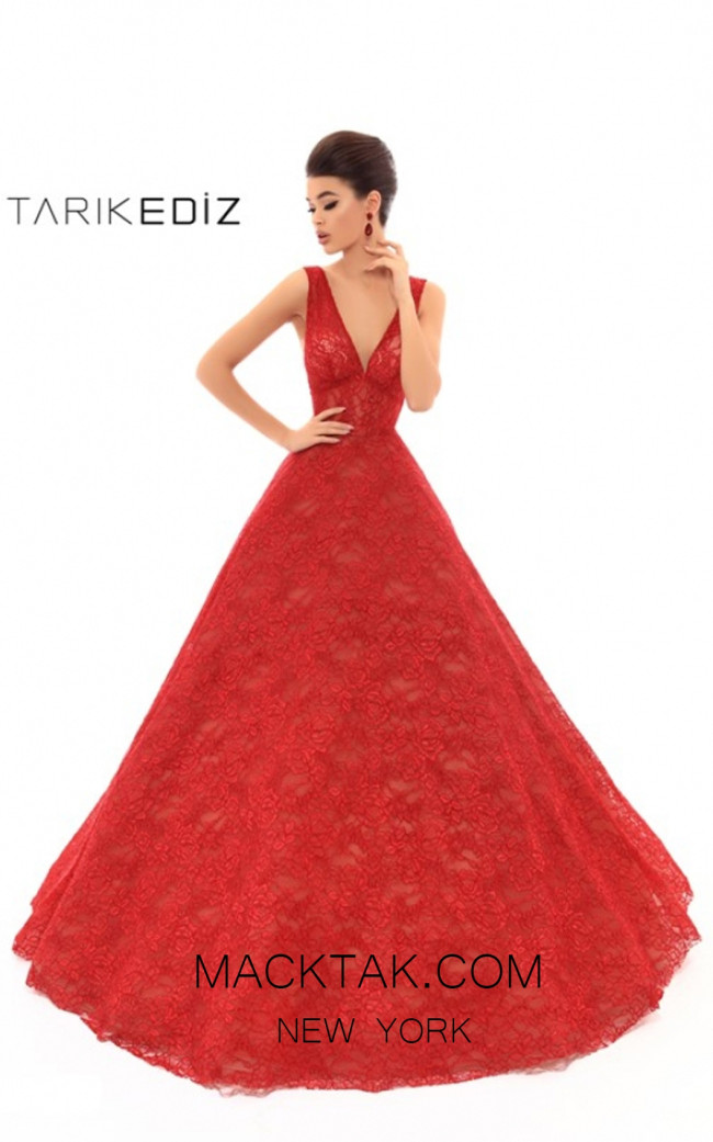 tarik ediz red gown