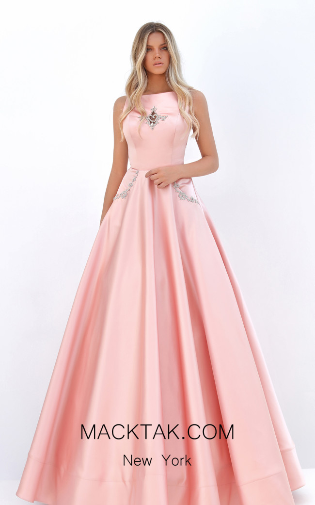 Tarik Ediz 50752 Salmon Front Dress