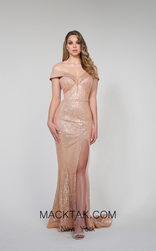 Tina Holly TA822 Rose Gold Front Dress
