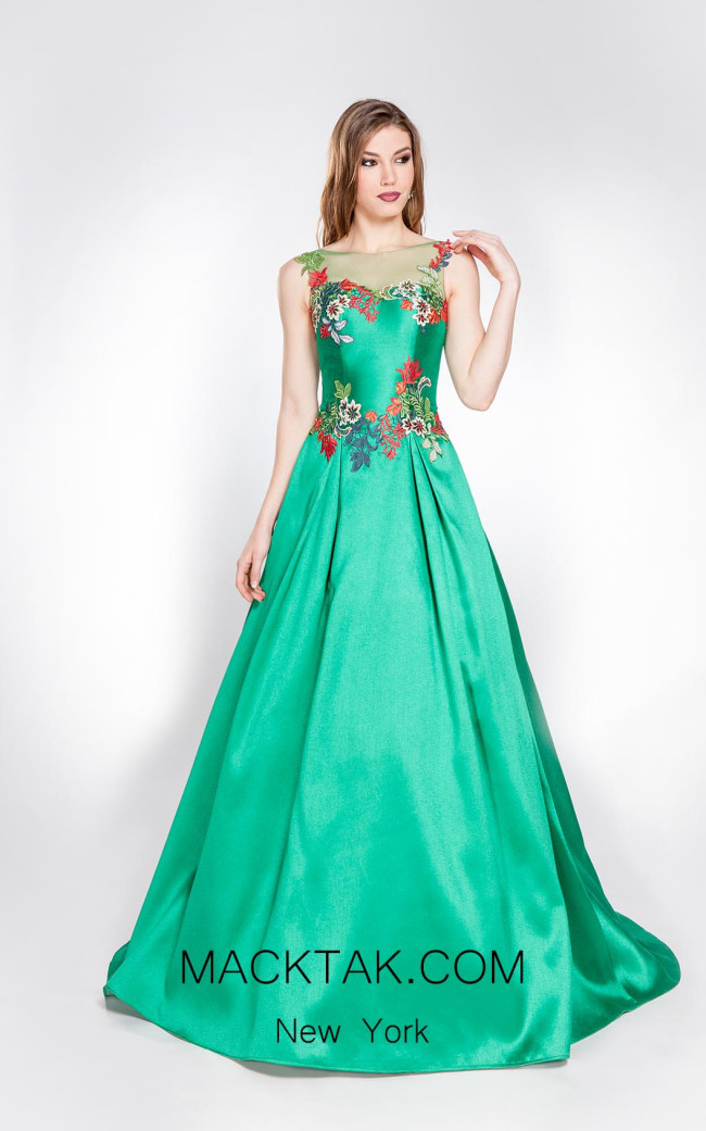 X & M Couture 8018 Front Evening Dress