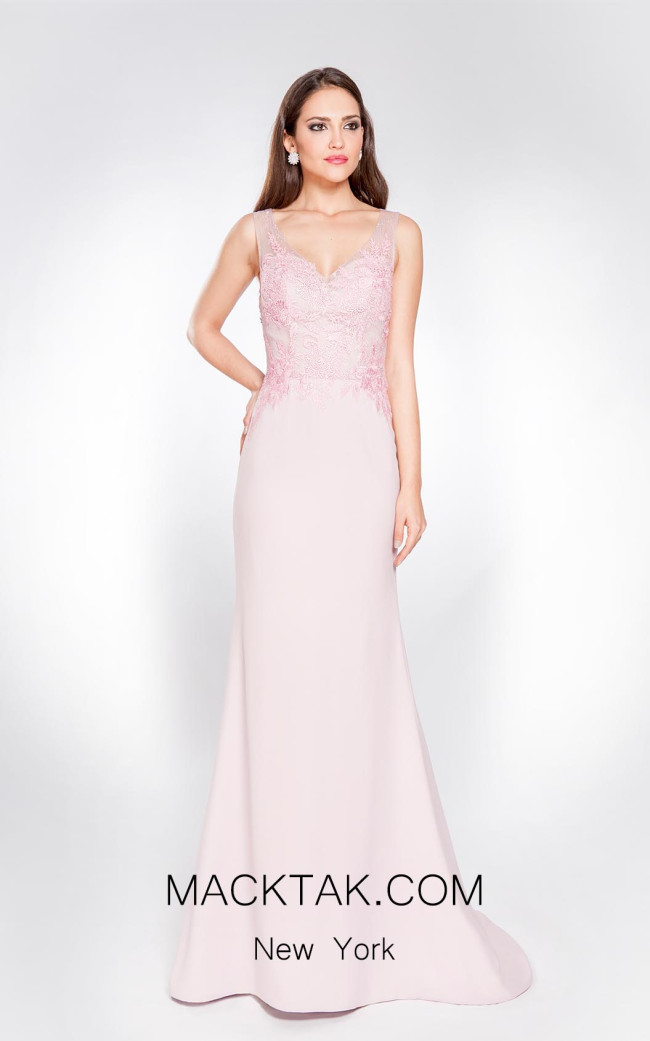 X & M Couture 8061 Front Evening Dress