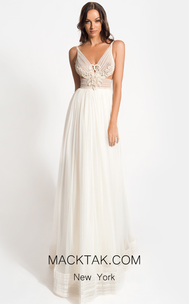 Zolotas Atelier Philana Front Evening Dress