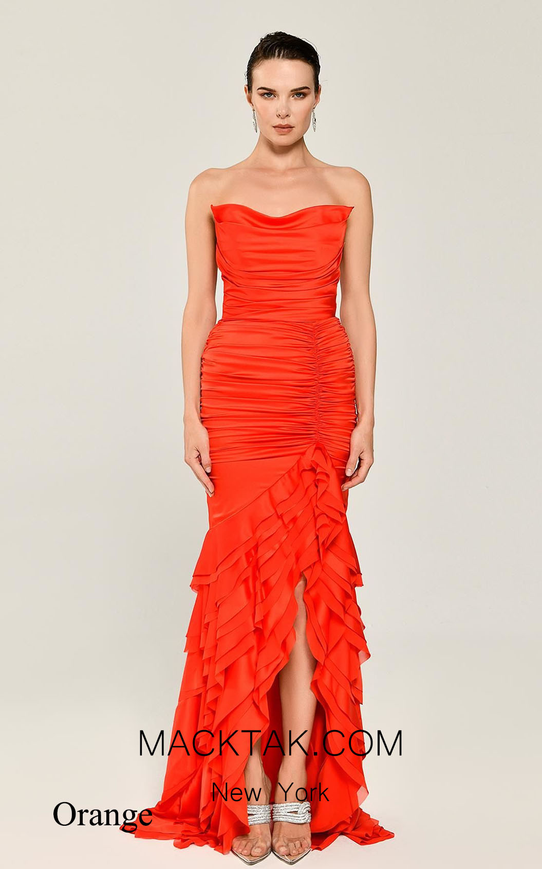 Agnès Orange Front Dress