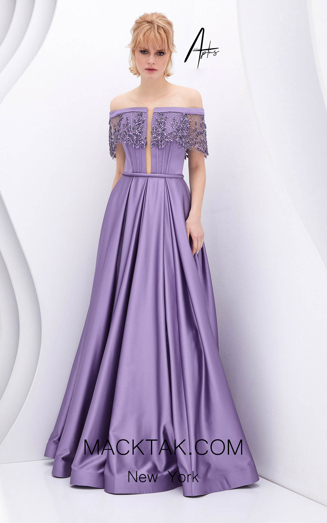 Alchera Y0549 Lilac Front Dress
