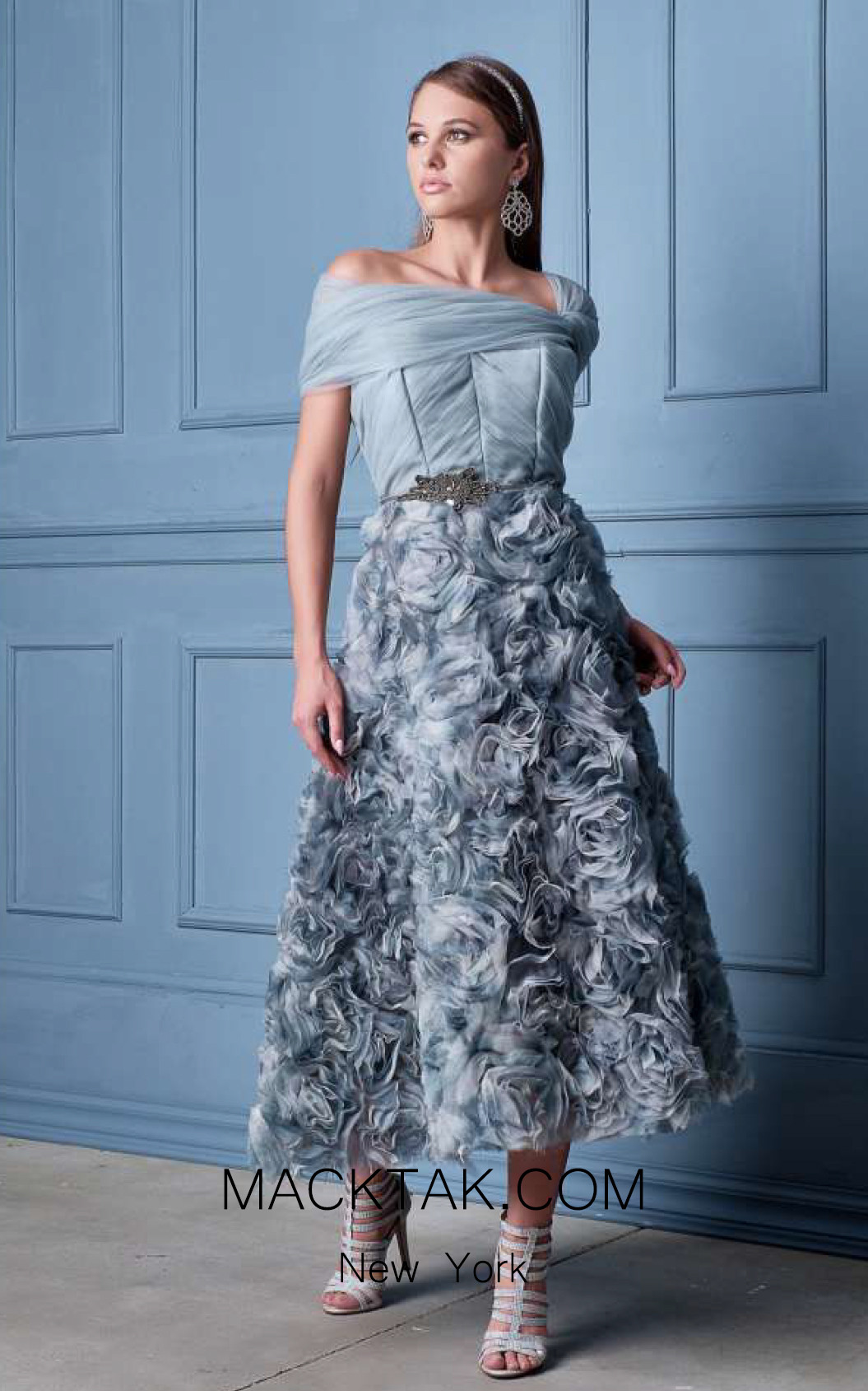 Alda Ciceu NRP SS20-08 Gray Front Dress