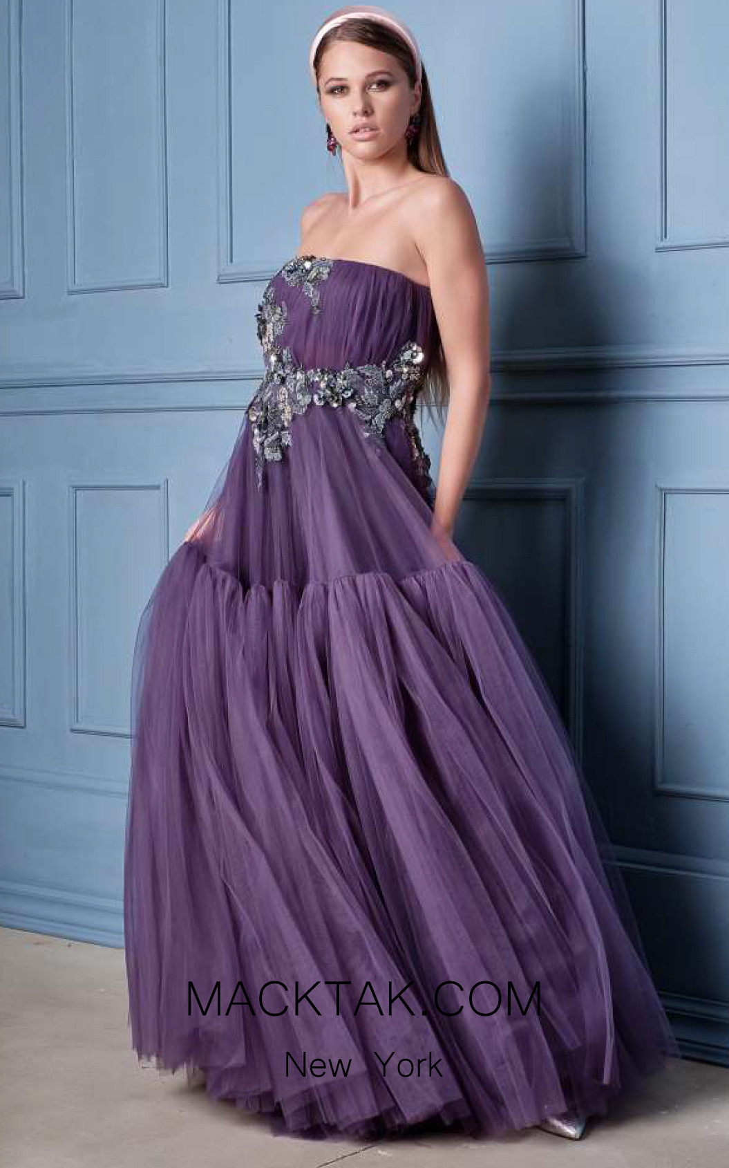 Alda Ciceu NRP SS20-29 Purple Front Dress