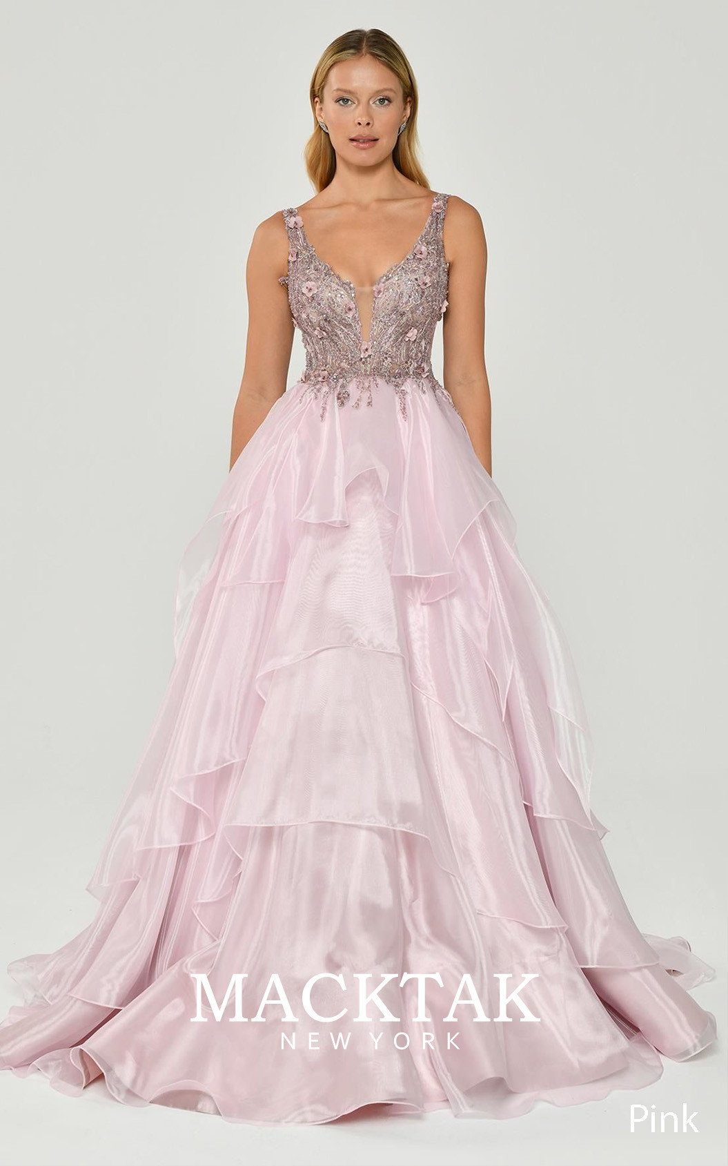Alfa Beta B4741 Pink Front Dress