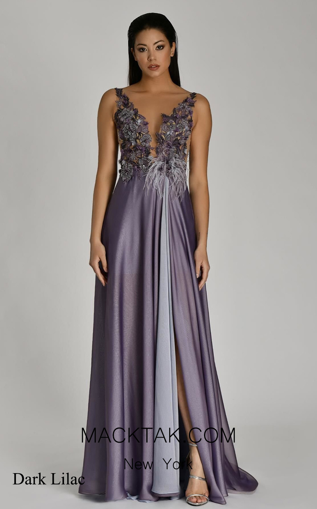 Alfa Beta B5310 Dark Lilac Front Dress