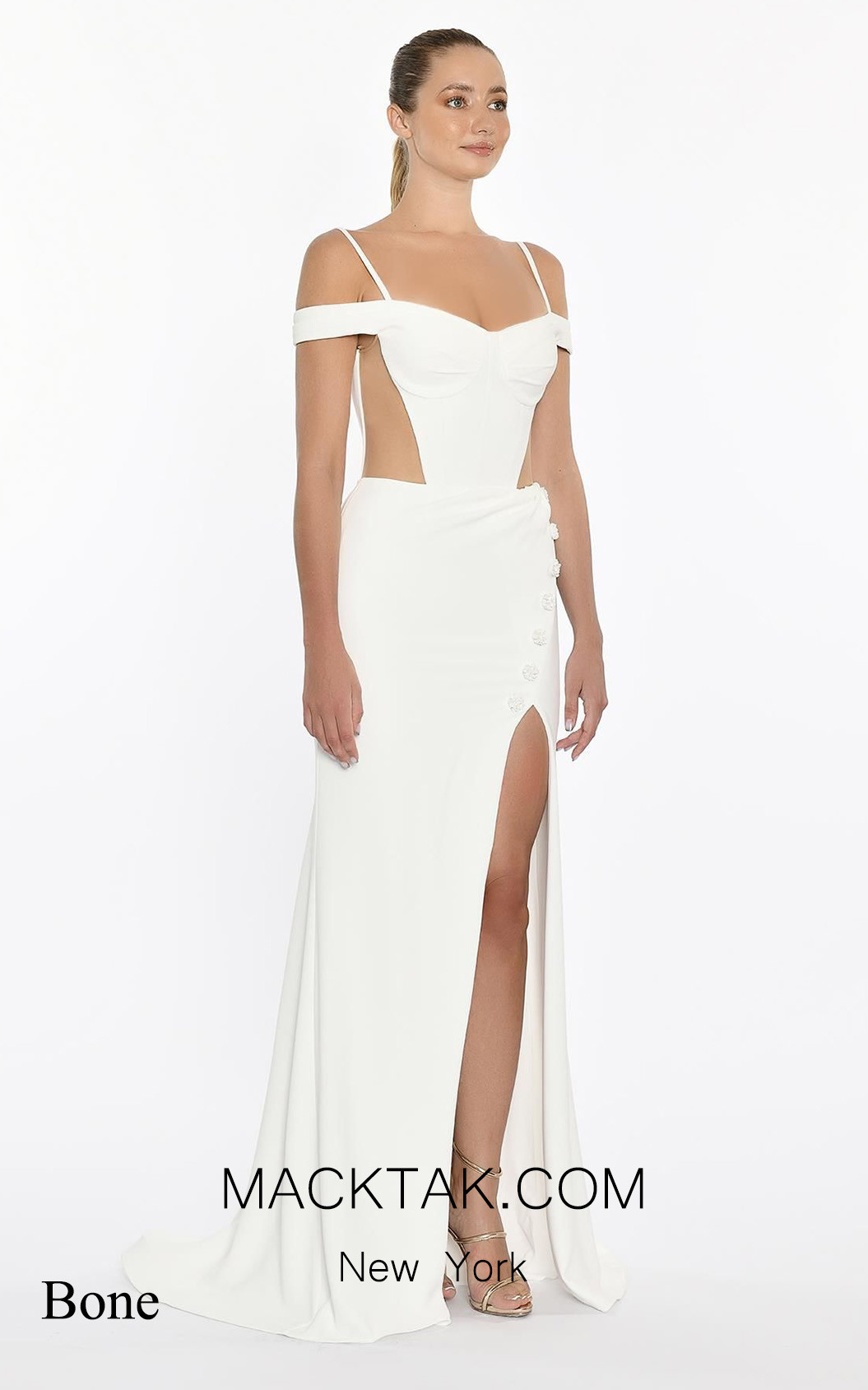 Alfa Beta B5682 Bone Dress