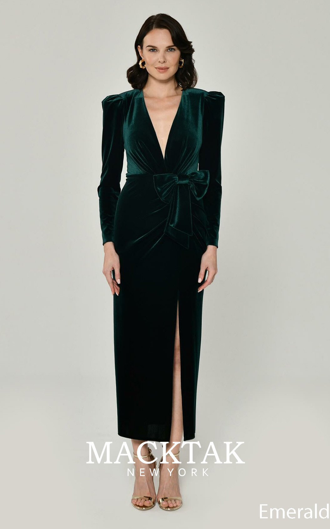 Alfa Beta B5819 Emerald Front Dress